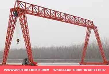 truss crane for outdoor use with no cantilever