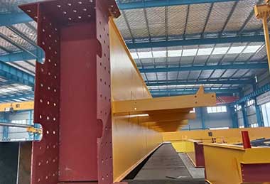 Main girder of double girder overhead travelling crane 40 ton for delivery to USA