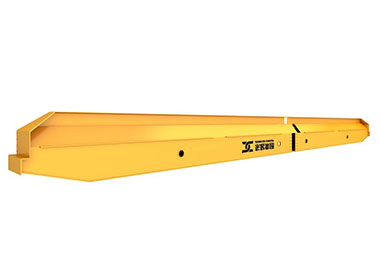 Single girder overhead crane cutting and assembly 