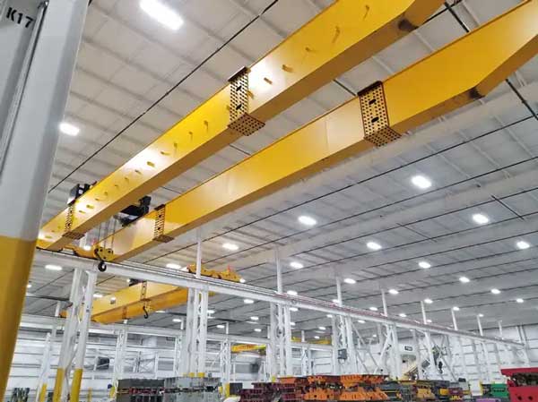40 ton overhead crane for automobile parts manufacturing workshops and factory