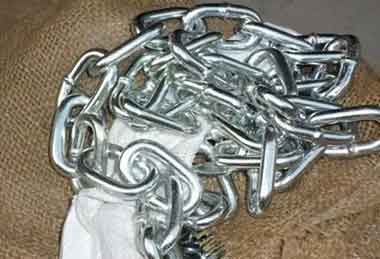 Galvanized hoist chains 