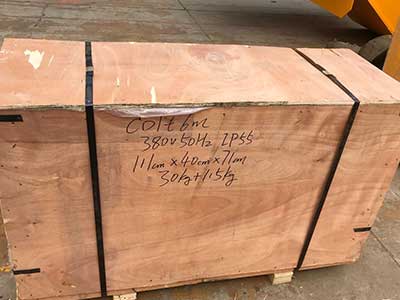 1 ton electric wire rope hoist with single speed for sale Uzbekistan, 6 m lifting height, 380v 50hz 3Ph, IP 55. 