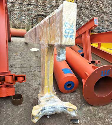 Electric jib crane rotating arm finished product for 1.5 ton jib crane projects in Canada