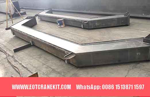 Main girder of 5 ton double girder overhead crane with arched crane girders for sale Yemen Main girder of 5 ton double girder overhead crane with arched crane girders for sale Yemen