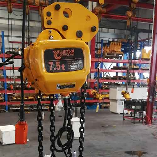 7.5 Ton Electric Travelling Trolley Electric Chain Hoists for Sale Philippines 