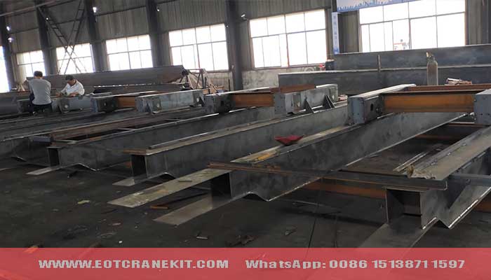 Main girder of overhead crane under construction for sale Yemen Main girder of overhead crane under construction for sale Yemen