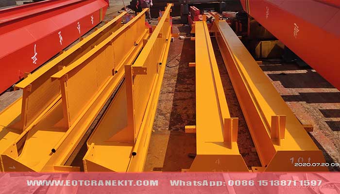 Main girder of explosion proof crane, top running design, with double beam for sale Yemen Main girder of explosion proof crane, top running design, with double beam for sale Yemen