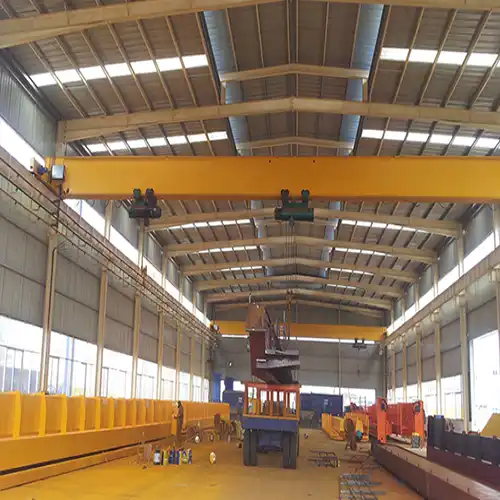 Customized 20 Ton Single Girder Bridge Crane with Duel Hoists : Customized 20 Ton Single Girder Bridge Crane with Duel Hoists :