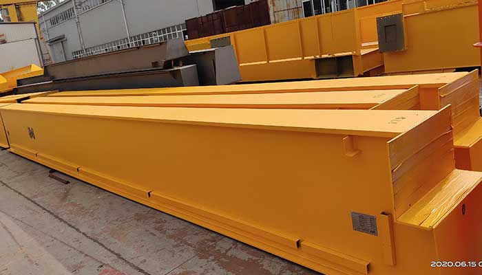 Main girders of top running single girder overhead cranes for 16 ton and 8 ton + 8 ton project