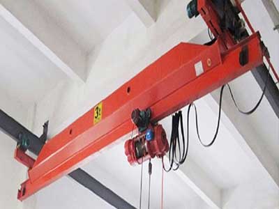 Chinese style single girder underhung bridge cranes 10 ton