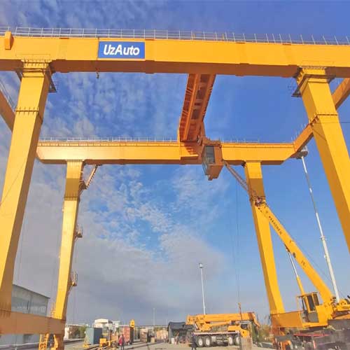 55 Ton Goliath Crane, Double Girder Gantry Crane for Uzbekistan 