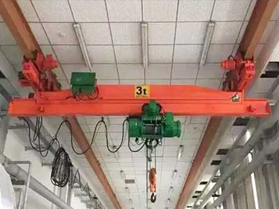 Explosion proof underhung bridge cranes