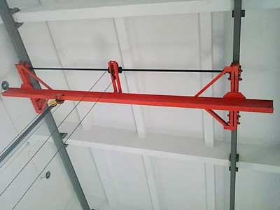 Manual single girder underslung crane