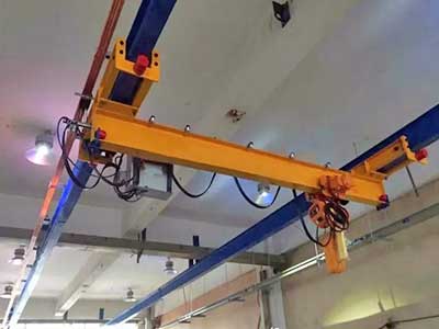 Electric chain hoist single girder underslung bridge crane