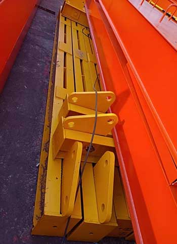 End carriages and end trucks of single girder under running bridge crane for sale Sounth Africa