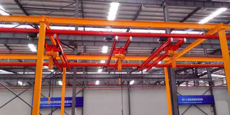 Double bridge design -double girder kbk worksation crane