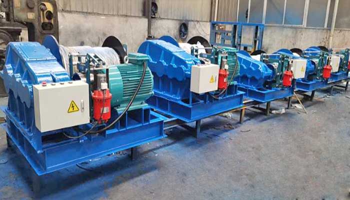 5 sets of electric winches for sale Russia, 5 ton and 10 ton 
