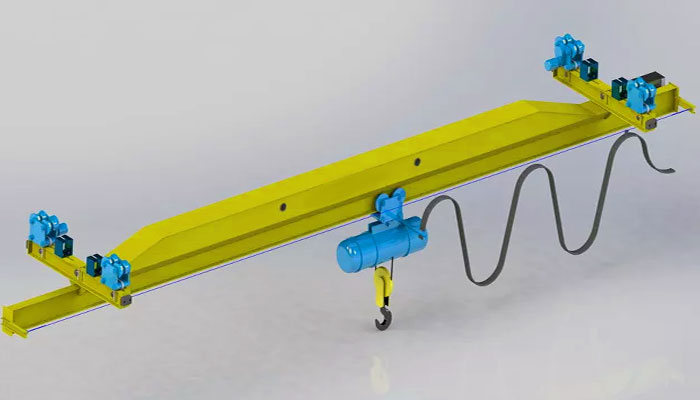 Single girder underhung crane economical crane price 