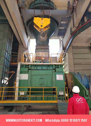 120 ton bridge crane open winch installation completed