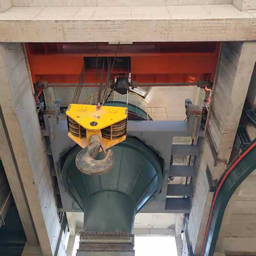 120 Ton Open Winch for Cement Mill Double Girder Overhead Crane 