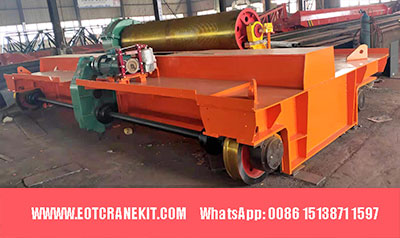 Custom built open winch 120 ton for double girder bridge crane 