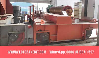 Installation of open winch on 120 ton overhead crane 