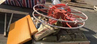 Cable reel and 10 ton gantry crane parts and components for delivery to Kenya