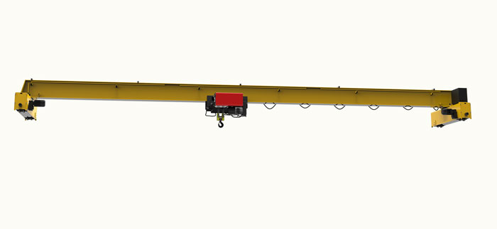 European style single girder overhead crane top running design