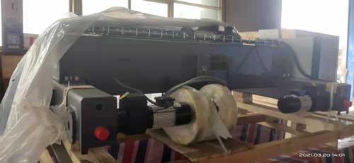 20 ton overhead hoist for European style double girder top running overhead crane for Argentina