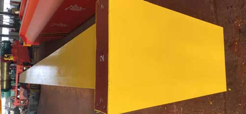 10 ton single girder overhead crane top running desing for Argentina 