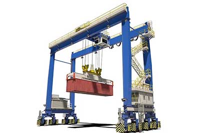 Rubber-tired Electric Gantry Crane for sale Good price 