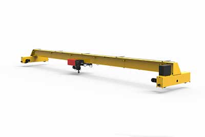 Single girder bridge crane for sale with top running crane design