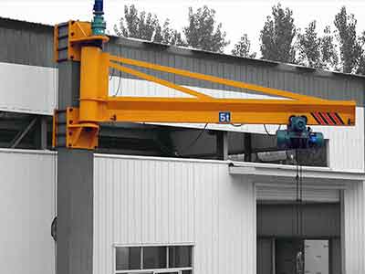 Wall Mounted Electric Jib Crane for Inside or outdoor workshops use Wall Mounted Electric Jib Crane for Inside or outdoor workshops use