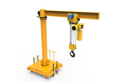 Portable Jib Cranesfor flexiblematerial handling in workshops
