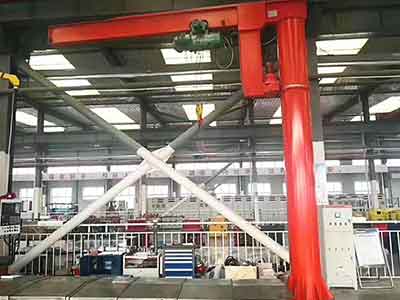 Floor Mounted Electric Jib Crane for Workshops - Custom workshop jib crane