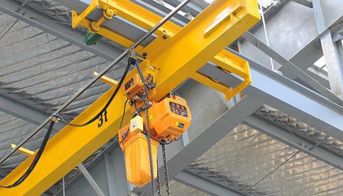 3 ton underhung single girder crane with electric chain hoist for steel structured workshops and warehouses 3 ton underhung single girder crane with electric chain hoist for steel structured workshops and warehouses