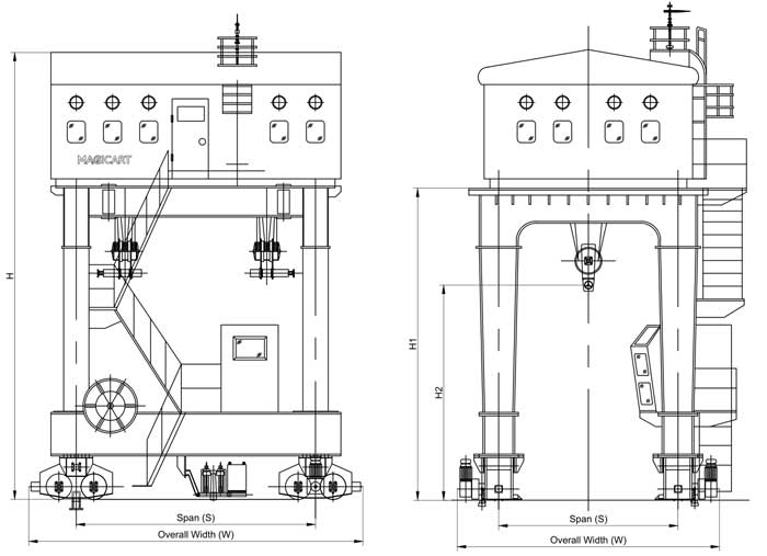 hydropower station gantry crane drawing  hydropower station gantry crane drawing