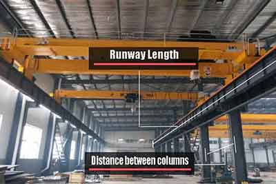 crane runway of electric travelling bridge crane 
