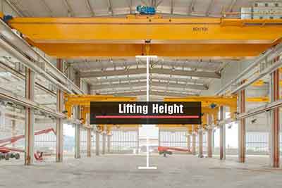 crane lifting height of overhead bridge crane will affect your crane design 