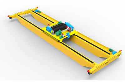  qdx double beam overhead crane 15 ton with open winch for sale 