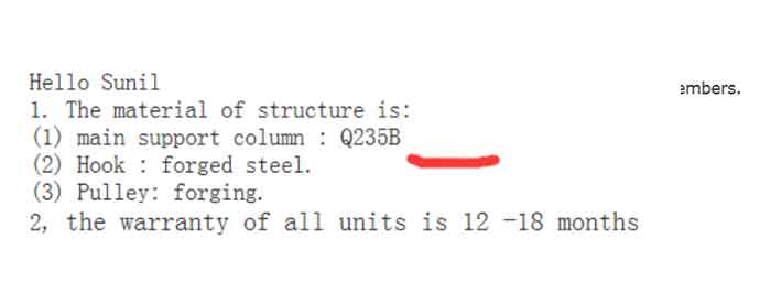 1 ton jib crane construction material confirmation  1 ton jib crane construction material confirmation