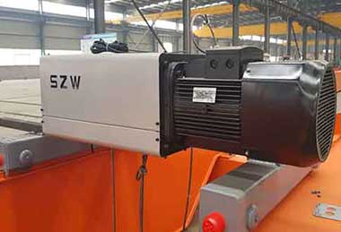 Double girder low headroom wire rope hoist NR