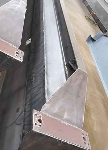 Main girder of 4 ton single girder top running overhead crane for sale Uruguay