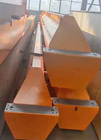 Economical single girder overhead crane 4 ton finished production, 4 sets for Uruguay