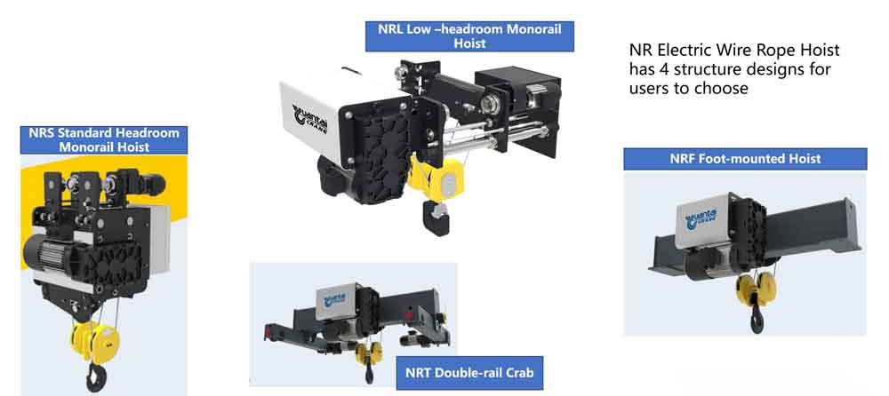 electric wire rope hoist for material handling