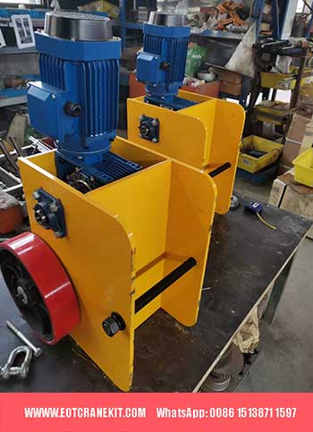 Electric motorized travelling of castor small gantry crane  Electric motorized travelling of castor small gantry crane