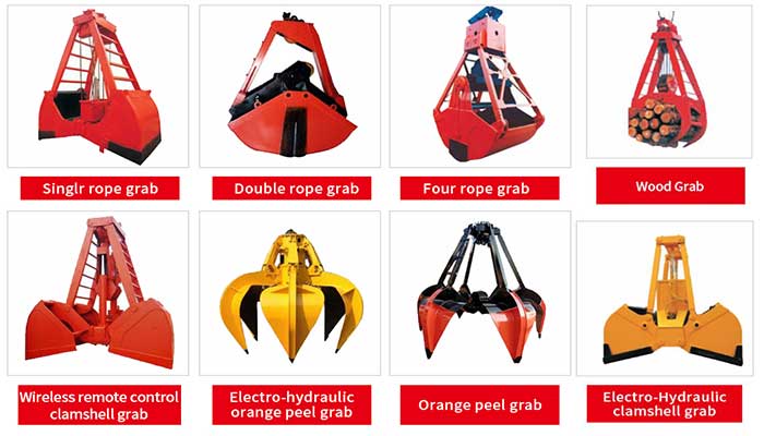 12 Types of Crane Grab Buckets & How to Select for Your Use