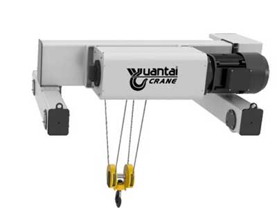 European style wire rope electric hoist for double girder bridge crane