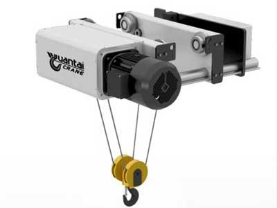 European style wire rope electric hoist for single girder bridge crane