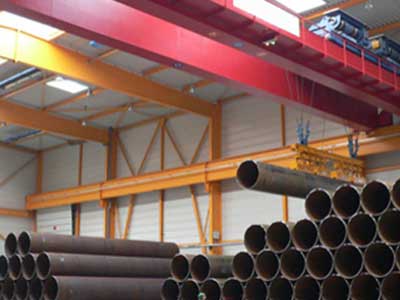 Electromagnetic beam spreader bridge crane for single steel pipe handling in workshop and warehouse 
